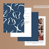 "Ophelia" - Wedding Invitations in Golden by Mere Paper - Back of Card