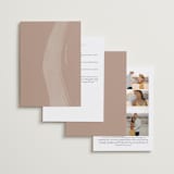 "Luna" - Wedding Invitations in Latte by Blustery August - Back of Card