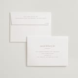 "Luna" - Wedding Invitations in Latte by Blustery August - FREE Recipient Addressing