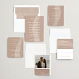 "Luna" - Wedding Invitations in Latte by Blustery August - Invitation Suite