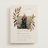 "botanical portrait" - Wedding Invitations in Leather by Kate Ahn - Front
