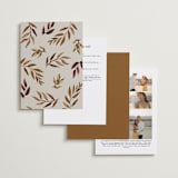 "botanical portrait" - Wedding Invitations in Leather by Kate Ahn - Back of Card