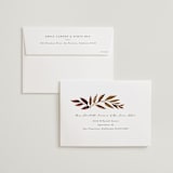"botanical portrait" - Wedding Invitations in Leather by Kate Ahn - FREE Recipient Addressing