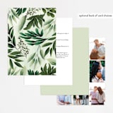 "Fresh Greens" - Wedding Invitations in Emerald by Susan Moyal - Back of Card