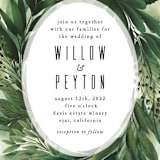 "Fresh Greens" - Wedding Invitations in Emerald by Susan Moyal - Close-Up