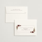 "Dried Floral Wreath" - Wedding Invitations in Cabernet by Erin Deegan - FREE Recipient Addressing
