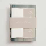 "So Inlove" - Wedding Invitations in Cloud by Jhudy - Assembled with Belly Band