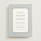 "Modern Stripes" - Wedding Invitations in Capri by Emily Betts - Front