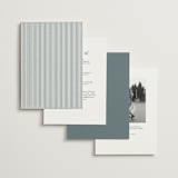 "Modern Stripes" - Wedding Invitations in Capri by Emily Betts - Back of Card Options