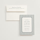 "Modern Stripes" - Wedding Invitations in Capri by Emily Betts - Invitation with Envelope