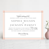 "Classical" - Wedding Invitations in Blush by Michelle Taylor - Front