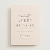 "Anson" - Wedding Invitations in Latte by Kristie Kern - Front