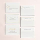 "Anson" - Wedding Invitations in Latte by Kristie Kern - Foil Envelopes Available