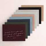 "Wedding Fields" - Wedding Invitations in Fern by Chris Griffith - Colored Envelopes Available