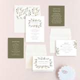 "Wedding Fields" - Wedding Invitations in Fern by Chris Griffith - Invitation Suite