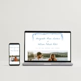 "Giardino" - Wedding Invitations in Blu by Pati Cascino - FREE Wedding Website