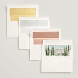 "Giardino" - Wedding Invitations in Blu by Pati Cascino - Envelope Liner Options