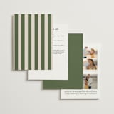 "Racquet" - Wedding Invitations in Fern by Megan Davis - Back of Card Options