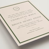 "Racquet" - Wedding Invitations in Fern by Megan Davis - Detail