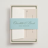 "Racquet" - Wedding Invitations in Fern by Megan Davis - Assembled with Belly Band
