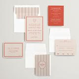 "Racquet" - Wedding Invitations in Verona Sunset by Megan Davis - Invitation Suite