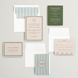 "Racquet" - Wedding Invitations in Fern by Megan Davis - Invitation Suite