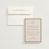 "Racquet" - Wedding Invitations in Fern by Megan Davis - Invitation with Envelope