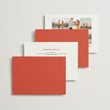 "Alaia" - Wedding Invitations in Verona Sunset by Blustery August - Back of Card Options
