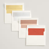 "Alaia" - Wedding Invitations in Verona Sunset by Blustery August - Envelope Liner Options