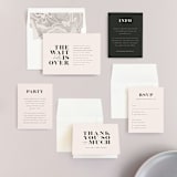 "Finally" - Wedding Invitations in Ivory by Up Up Creative - Invitation Suite