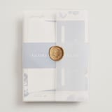 "Poppies" - Wedding Invitations in Klein by Pati Cascino - Assembled with Vellum Wrap and Wax Seal