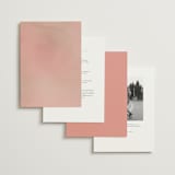 "Porcelain" - Wedding Invitations in Peony by Ashley DeMeyere - Back of Card Options