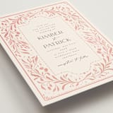 "Porcelain" - Wedding Invitations in Peony by Ashley DeMeyere - Detail
