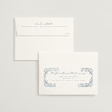 "Porcelain" - Wedding Invitations in Delft Blue by Ashley DeMeyere - FREE Recipient Addressing