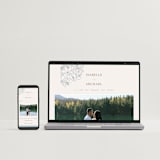 "Magnolias" - Wedding Invitations in Sky by Sabrin Deirani - FREE Wedding Website
