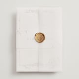 "Cottonwood" - Wedding Invitations in Ravello by Anne Ciotola - Assembled with Vellum Wrap and Wax Seal
