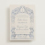 "Pavilion" - Wedding Invitations in Navy by Petra Kern - Front