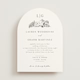 "Countryside Villa" - Wedding Invitations in Noir by Shiny Penny Studio - Front