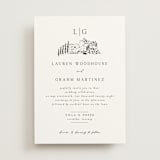 "Countryside Villa" - Wedding Invitations in Noir by Shiny Penny Studio - Front