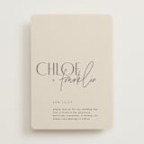 "Layered" - Wedding Invitations in Natural by Kelly Schmidt - Front