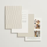 "Layered" - Wedding Invitations in Natural by Kelly Schmidt - Back of Card Options