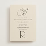 "Refined Beauty" - Wedding Invitations in Cream by Stacey Day - Front