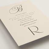 "Refined Beauty" - Wedding Invitations in Cream by Stacey Day - Detail