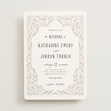 "Operatic" - Wedding Invitations in Cream by Paper Raven Co. - Front
