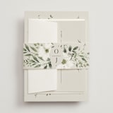"Verde" - Wedding Invitations in Meadow by Petra Kern - Assembled with Belly Band