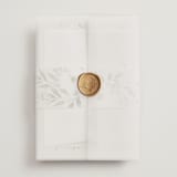 "Verde" - Wedding Invitations in Meadow by Petra Kern - Assembled with Vellum Wrap and Wax Seal