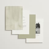 "Villa" - Wedding Invitations in Leaf by Kristie Kern - Back of Card Options