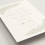 "Villa" - Wedding Invitations in Leaf by Kristie Kern - Detail