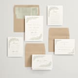 "Villa" - Wedding Invitations in Leaf by Kristie Kern - Invitation Suite