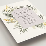 "mimosa" - Wedding Invitations in Dandelion by Everett Paper Goods - Detail